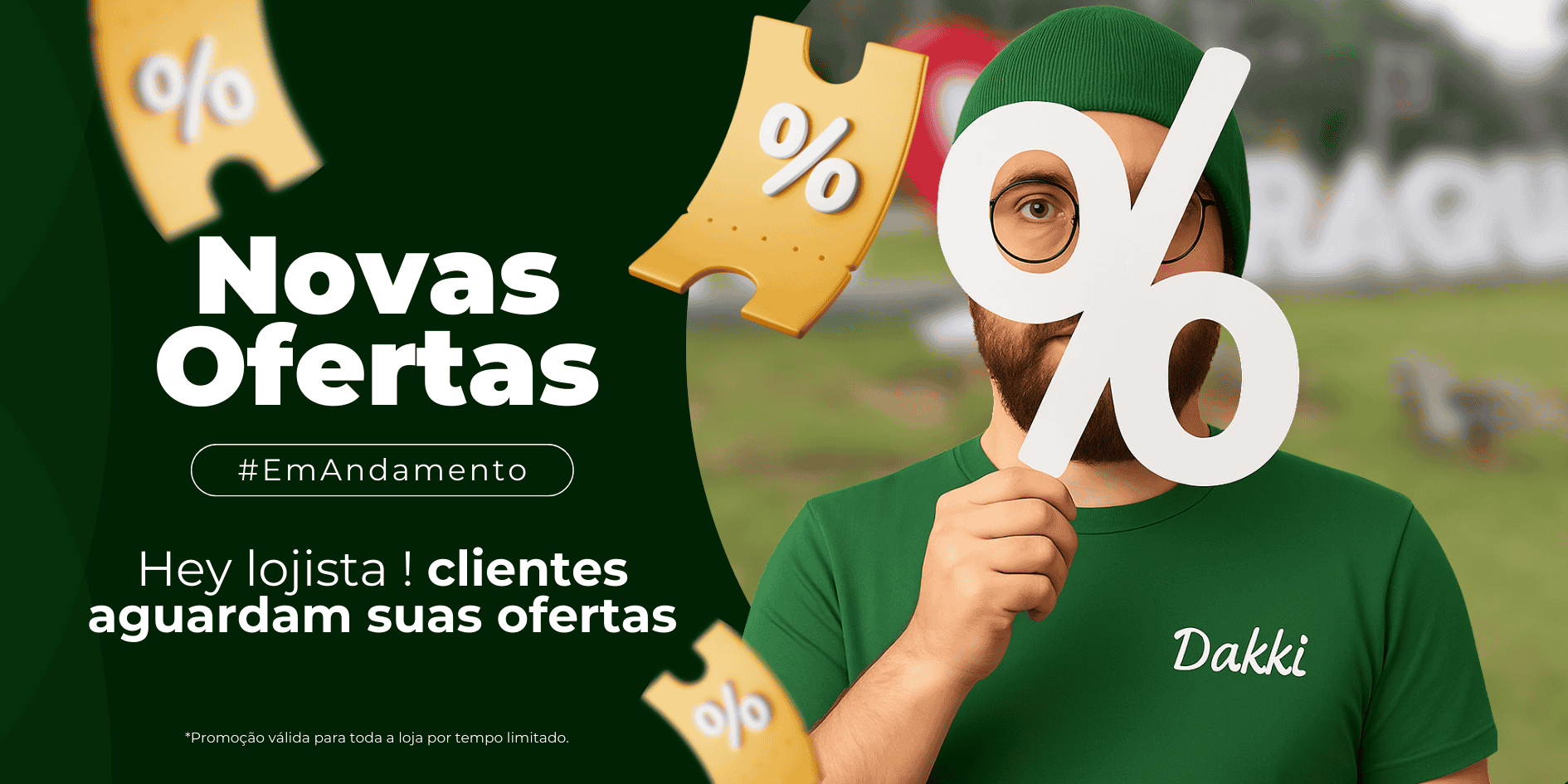 Novas ofertas em andamento