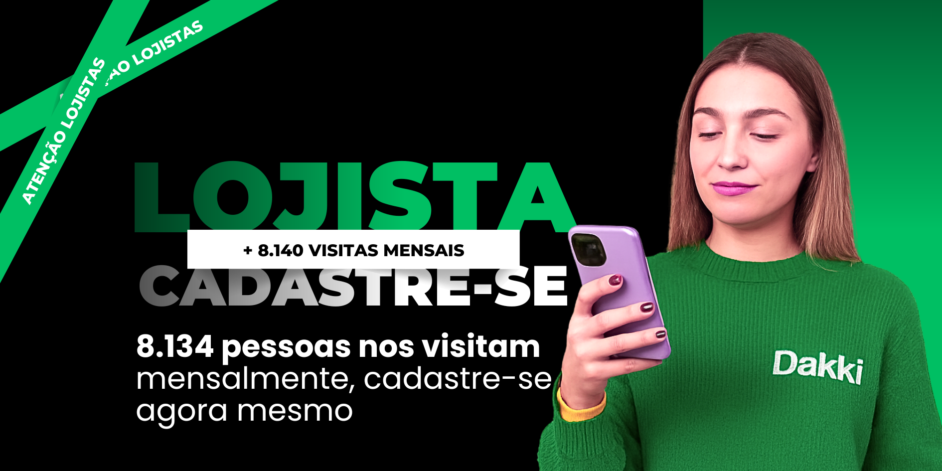 Lojista, Cadastre-se